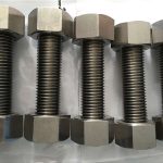 nikel aloi 400 en2.4360 batang benang sepenuhnya dengan pengikat kacang